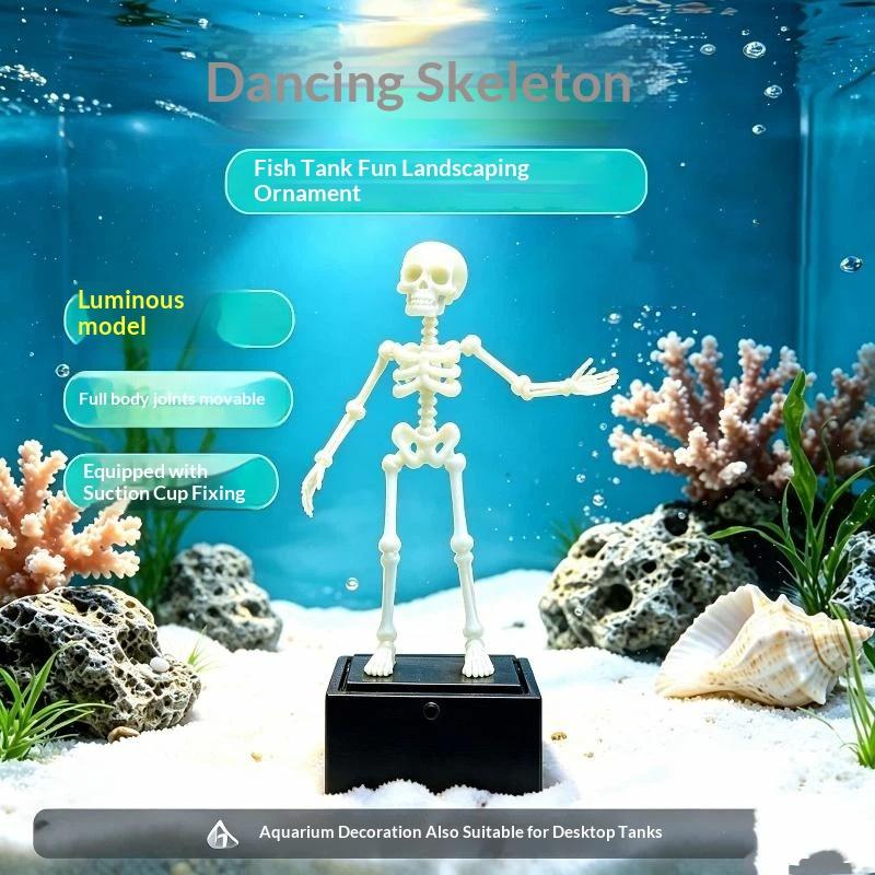 Aquarium Fish For Sale - สินค้าขายดี: โครงกระดูกเต้นรำ 3D พิมพ์ด้วยเทคโนโลยี 3D พร้อมท่อส่งลมสำหรับตู้ปลา