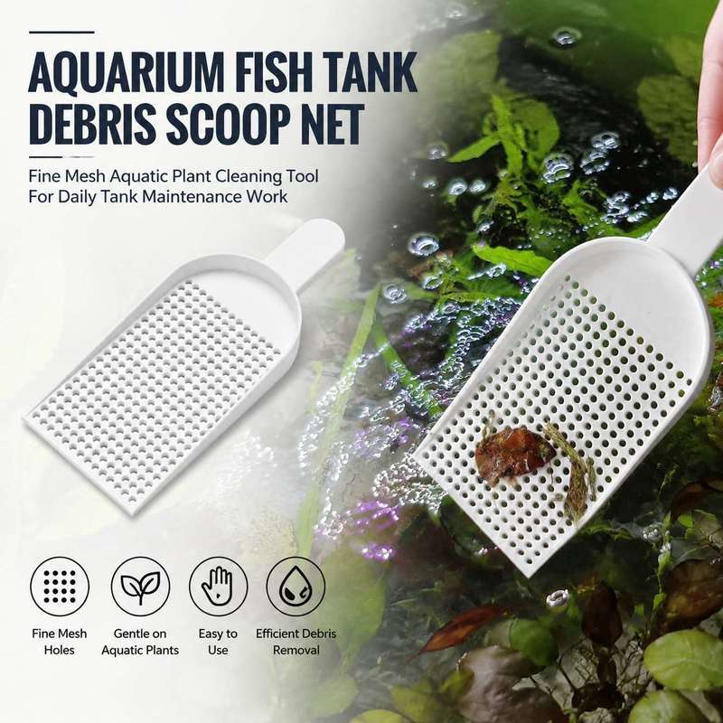 Aquarium Fish Maintenance - ตะแกรงตักเศษขยะในตู้ปลา ตาข่ายละเอียด อุปกรณ์ทำความสะอาดพืชน้ำ สำหรับงานบำรุงรักษาตู้ปลาในชีวิตประจำวัน