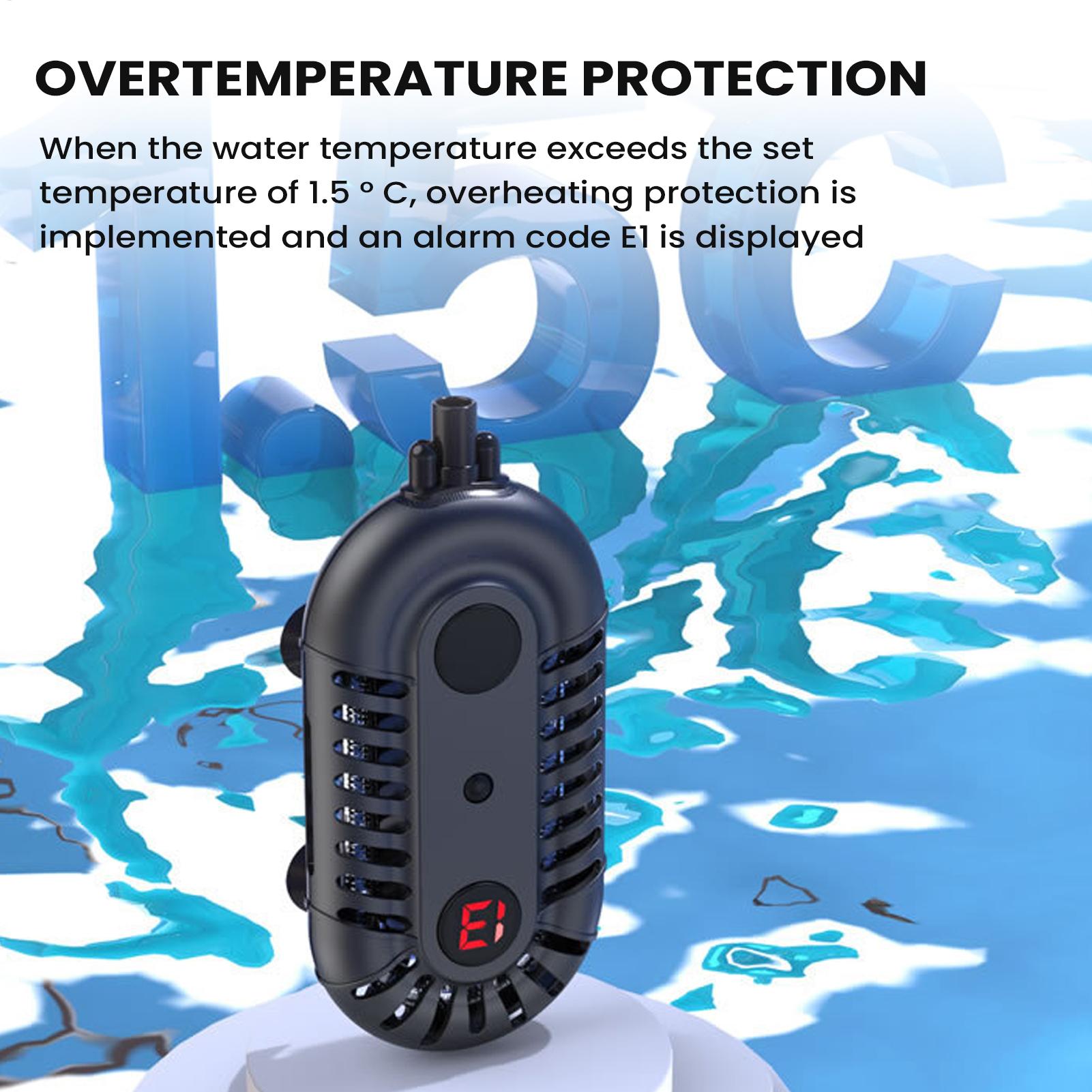 Aquarium Heater Submersible - เครื่องทำความร้อนในตู้ปลาแบบจุ่ม อุปกรณ์ทำความร้อนอุณหภูมิคงที่ เครื่องทำความร้อนในตู้ปลาไฟฟ้าสำหรับบ้าน สำนักงาน อพาร์ทเมนต์