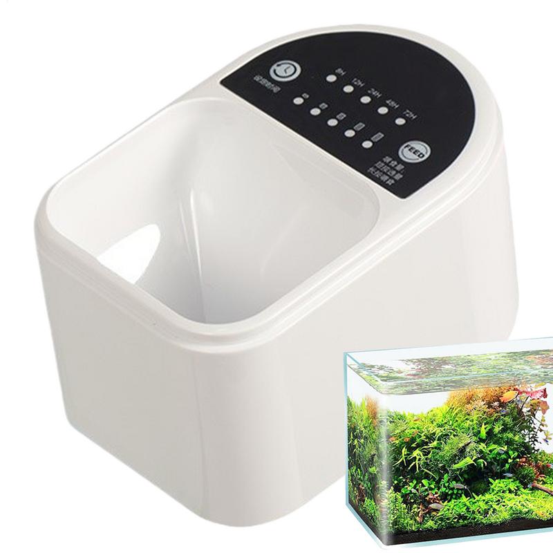 Aquarium Fish Auto Feeder - เครื่องป้อนปลาอัตโนมัติสําหรับตู้ปลา เครื่องป้อนอัตโนมัติแบบปรับได้สําหรับตู้ปลา ตัวจับเวลาอัจฉริยะ อุปกรณ์ให้อาหารอัตโนมัติสําหรับกลางแจ้ง