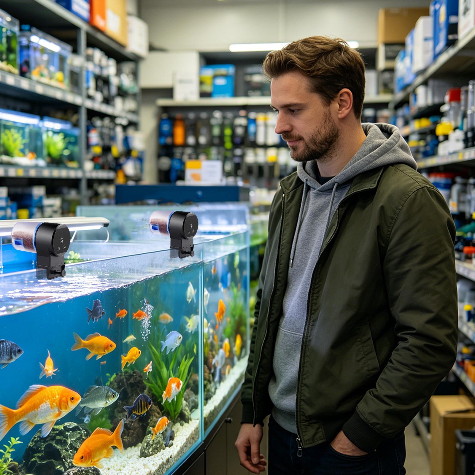 เครื่องให้อาหารปลาอัตโนมัติ ปร - Aquarium Fish Auto Feeder บทวิจารณ์และราคา
