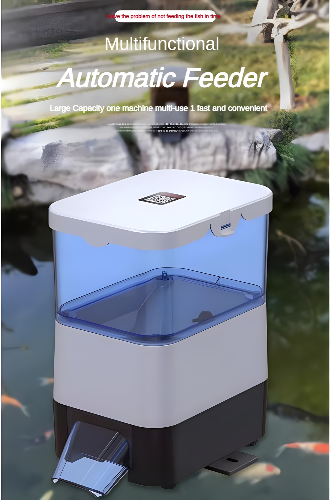 เครื่องให้อาหารปลาอัตโนมัติพลั - Aquarium Fish Auto Feeder บทวิจารณ์และราคา