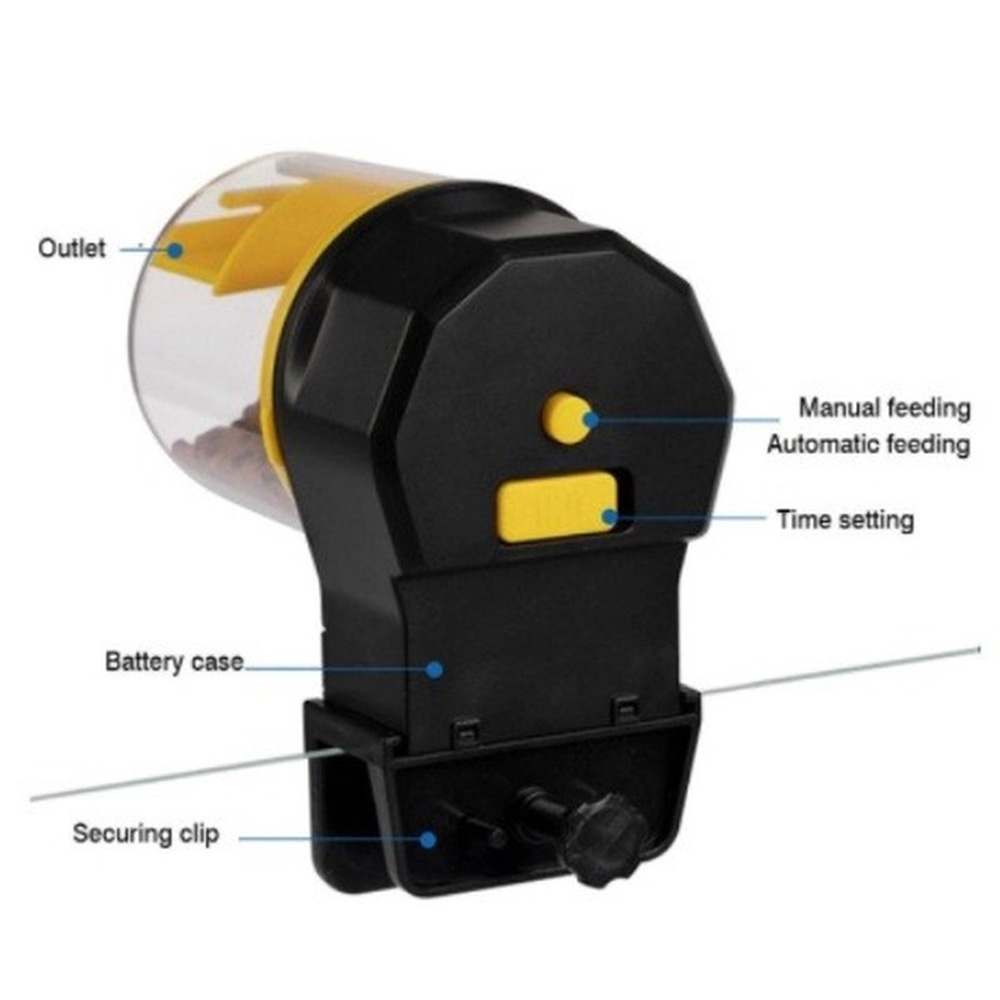 เครื่องป้อนถังเครื่องกรองน้ำตู - Aquarium Fish Auto Feeder บทวิจารณ์และราคา
