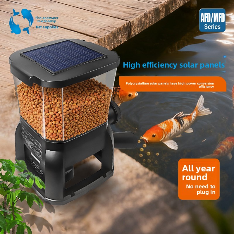 เจบาโอ โซลาร์ โคอิพอนด์ บ่อปลา - Aquarium Fish Auto Feeder บทวิจารณ์และราคา