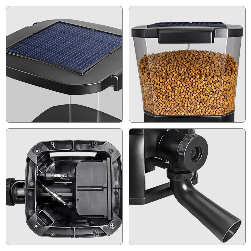 เจบาโอ โซลาร์ โคอิพอนด์ บ่อปลา - Aquarium Fish Auto Feeder บทวิจารณ์และราคา