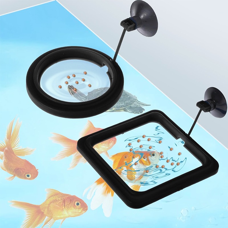 ถาดให้อาหารปลาตู้ปลาแบบลอยน้ำ  - Aquarium Fish Auto Feeder บทวิจารณ์และราคา