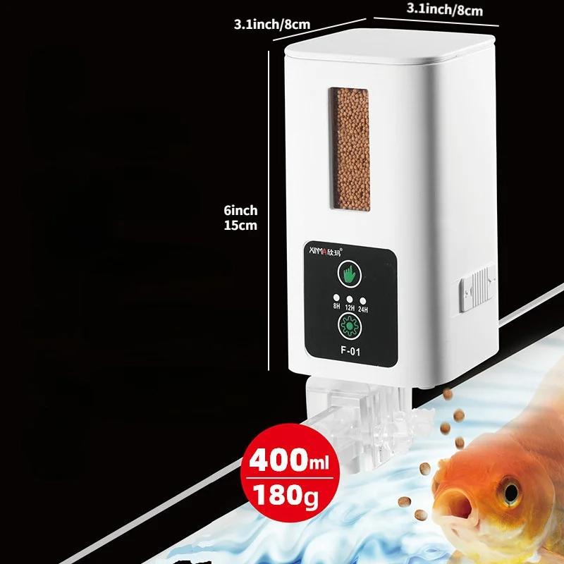 ที่ป้อนปลาความจุสูง400มล. ที่ป - Aquarium Fish Auto Feeder บทวิจารณ์และราคา